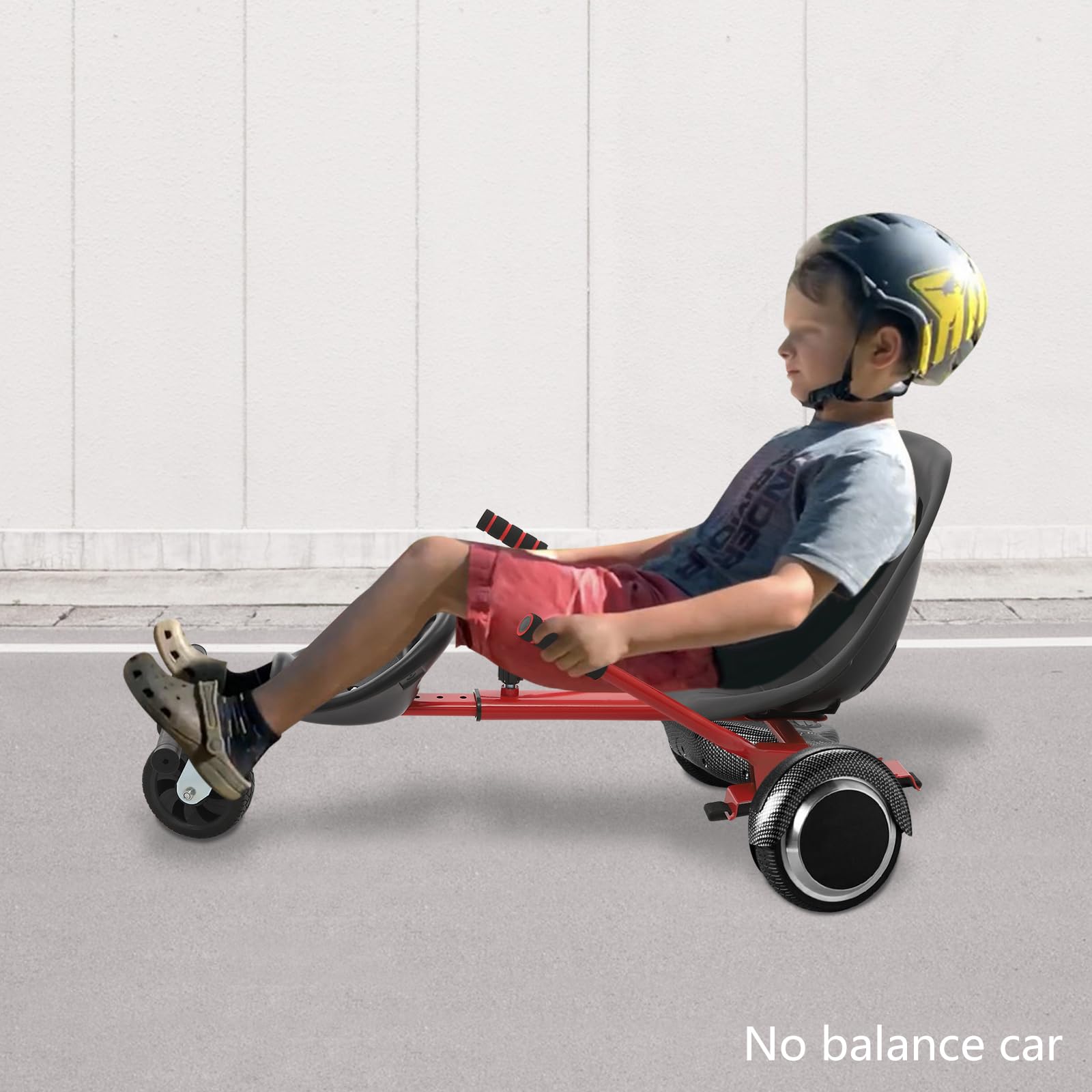 Hoverboard sedile regolabile per scooter self-balance con pneumatici anteriori per hoverboard da 6,5"-10", accessori Gokart universali e kit di retrofit per bambini e adulti