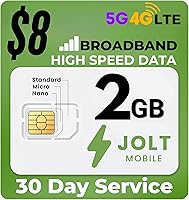 Vista 9 de JOLT - Tarjeta SIM de datos para 30 días, 15 GB de alta velocidad, 5G 4G LTE, compatible con redes nacionales para seguridad desbloqueada, cámaras