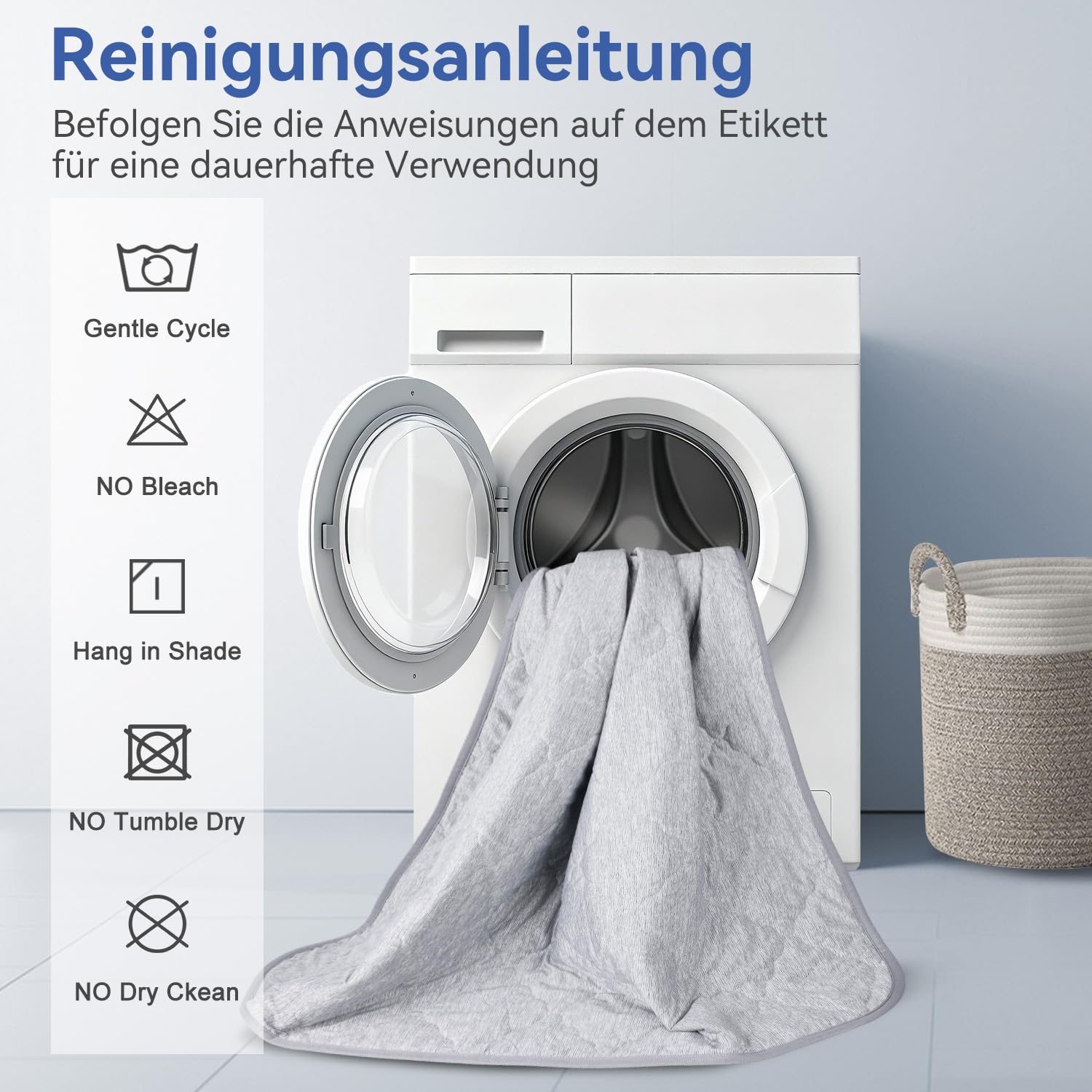 MH MYLUNE HOME Premium-Kühlende Hundedecke, ultraweich & leicht, wendbar, waschbar, Q-MAX >0,4 für Sommer, Couchschutz & Bettbezug, wiederverwendbar mit integriertem Gurt, 75x100 cm