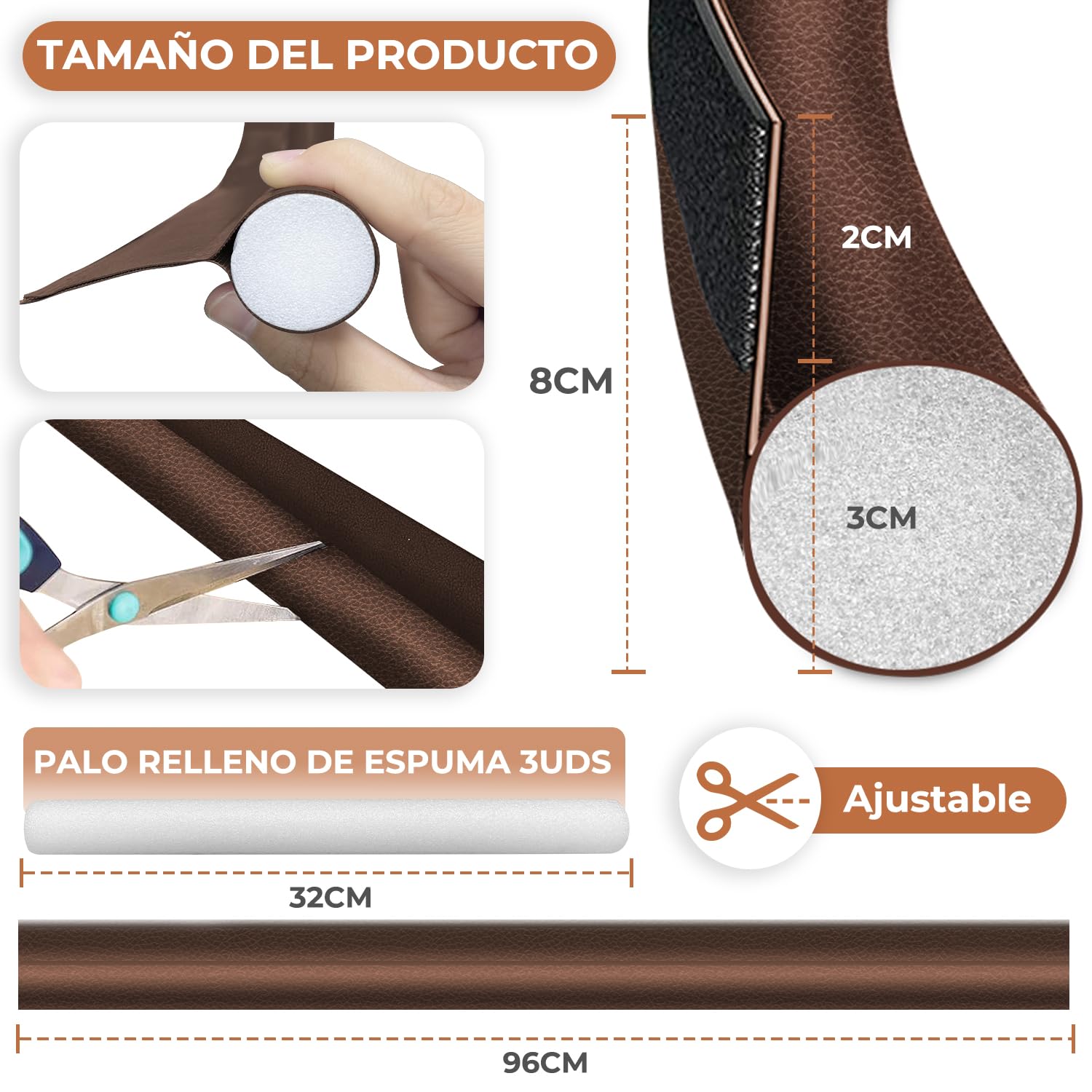 Burlete Doble Para Debajo De La Puerta, Burlete Para Puertas