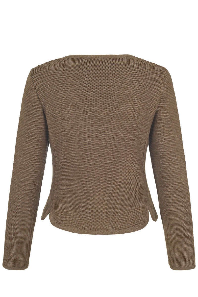 Damen Dirndljacke Strick weinrot, 200-BURGUNDROT, 32
