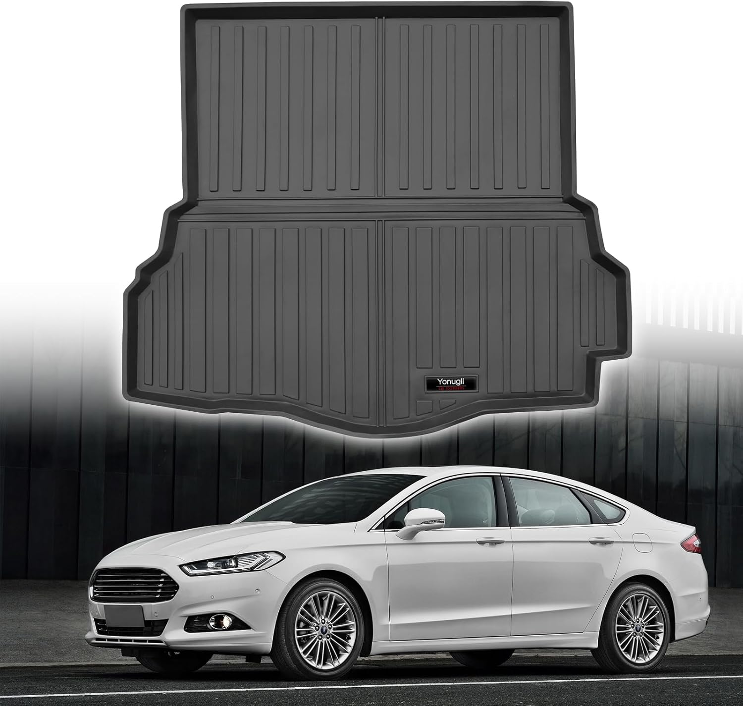 Custom for 2013-2020 Ford Fusion Cargo Mats Trunk Liner All Weather TPE Protection Mat Accessories (for 2013-2020 Ford Fusion)