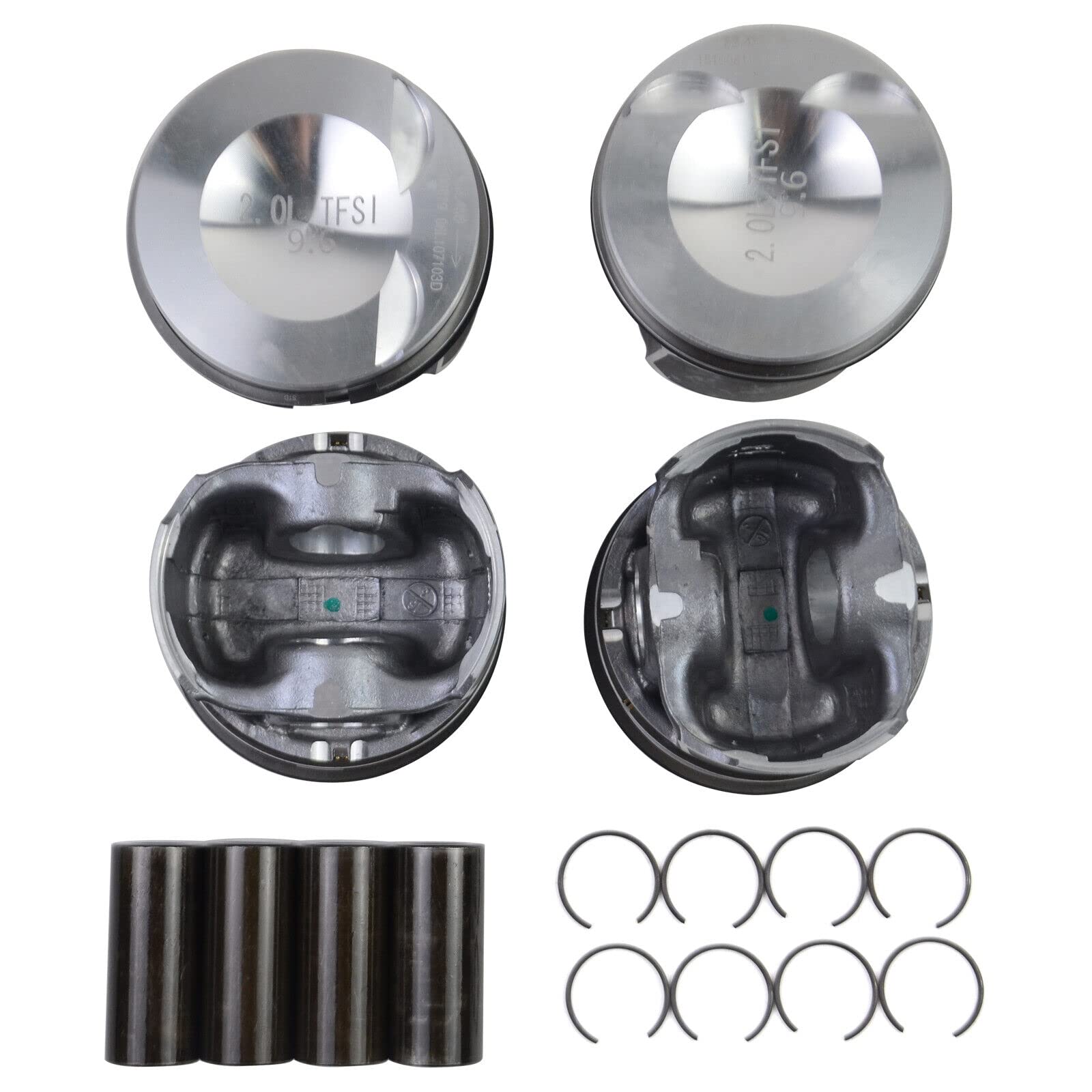 4x Kolben Satz 23 Mm Für VW Passat Golf Audi A3 A4 Skoda Seat 1.8 TSI CDA CDH