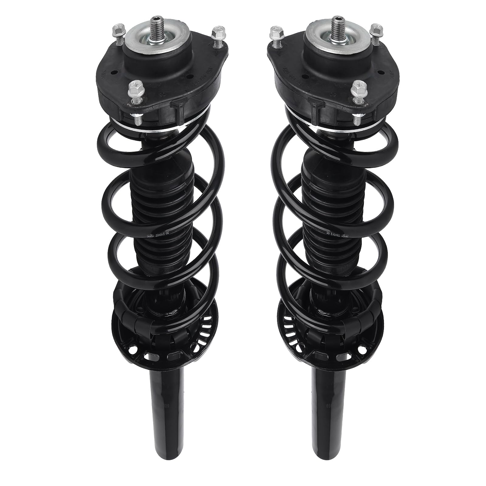 Autoround pair 172311 Front Complete Shock Absorber Compatible with Volkswagen Jetta 2005-2018/ Beetle 2012-2019/ Golf 2010-2014/ Eos 2007-2011, Left & Right Struts with Coil Spring Assembly