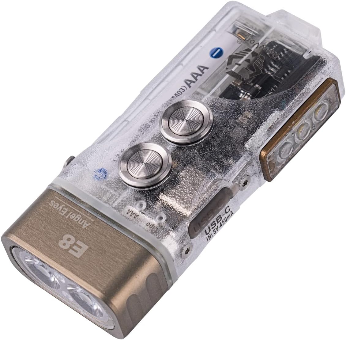 RovyVon Angel Eyes E8 EDC Flashlight 700 Lumen USB C Rechargeable Dual