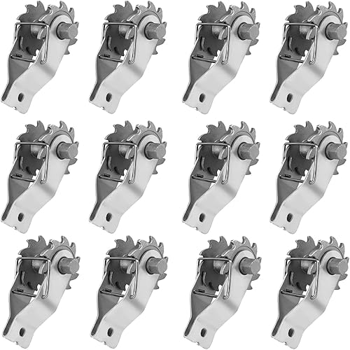 Electric Fence Wire Strainer, 12PCS Heavy Duty Inline Wire Tensioner, Wire Ratchet Tensioner for Electric Fence, Farm Fence