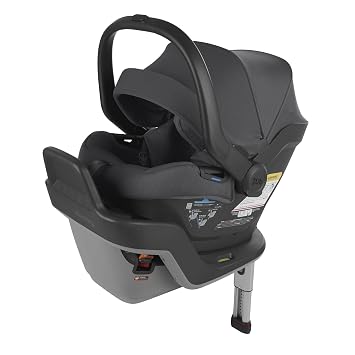 UPPAbaby Mesa Max Infant Car Seat/Base with Load Leg and Robust Infant Insert Included/Innovative Safety Features + Simple Installation/Direct Stroller Attachment/Greyson Charcoal Melange