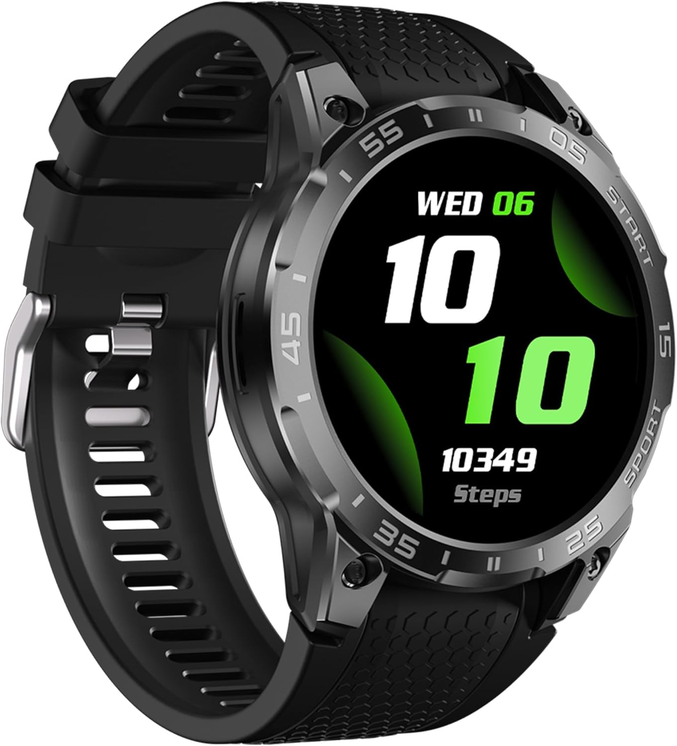 Men's 1.85" Smartwatch with AI Voice | Waterproof Activity Tracker, Health Monitor, Multi-Sports Modes | Works with iPhone Android