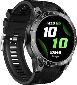 Mens 1.85" Smartwatch with AI Voice | Waterproof Activity Tracker, Health Monitor, Multi-Sports Modes | Works with iPhone Android
