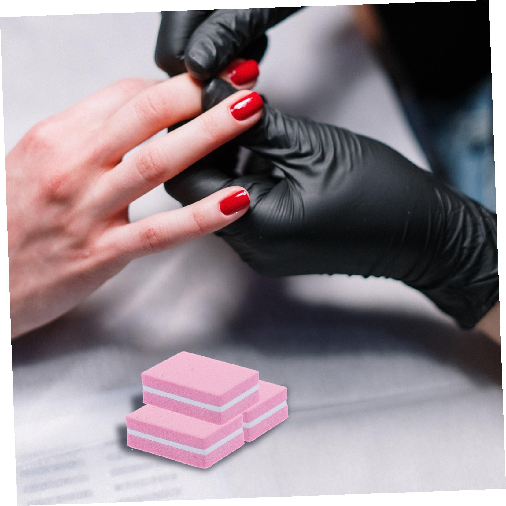 Healeved 150pezzi Blocco Spugna Per Lucidatura Unghie Strumenti Manicure Per Unghie Naturali e Acriliche Facili Da Usare e Portatili Per Saloni Art Fai Te