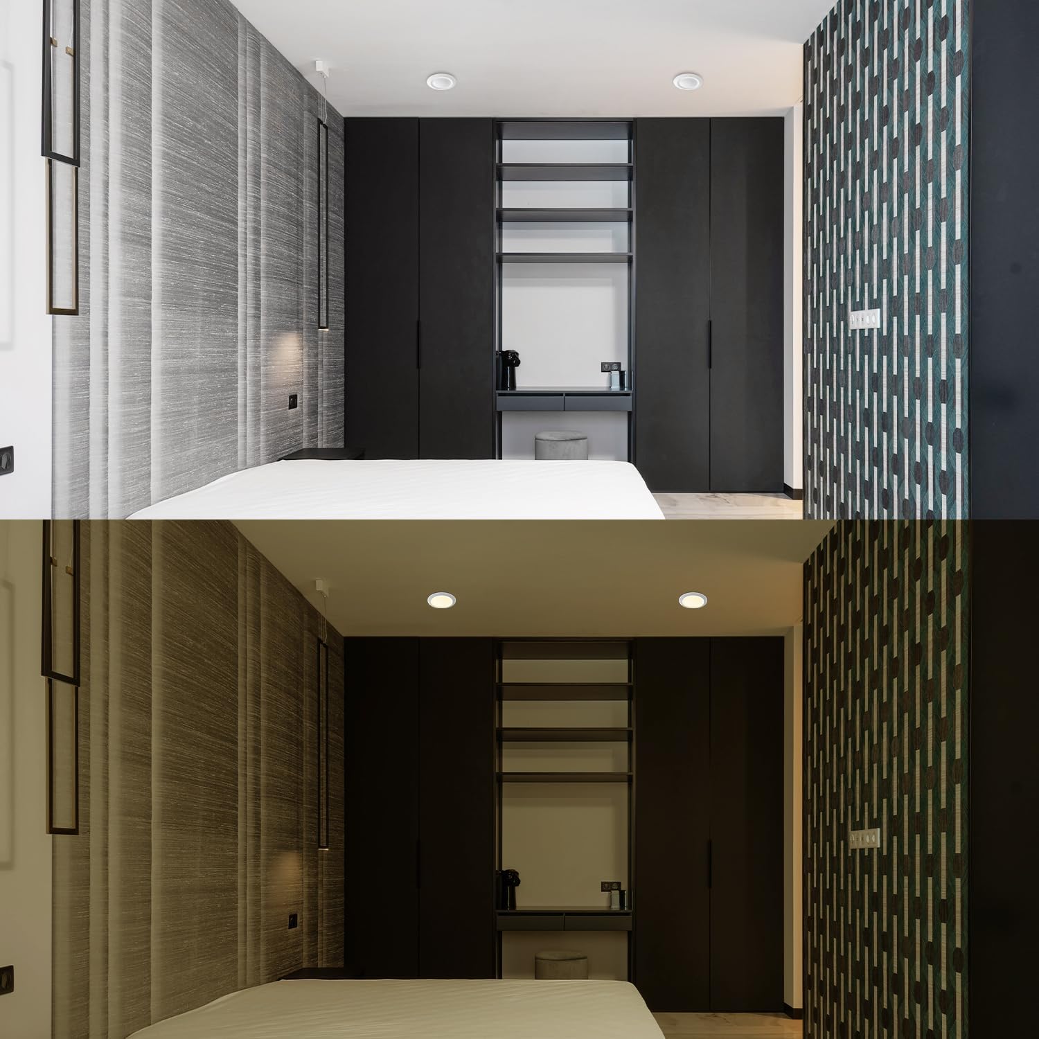 6" Small Low Profile Surface Mount LED Disk Light, Flush Mount Ceiling Light Fixture Suit for 3" or 4" J-Box, 3000K Warm White,CRI90, 750lm, 9W (12 Pack)