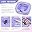 Cehim Inflatable Shampoo Basin - Portable Shampoo Bowl, Hair Washing Basin for Bedridden, Disabled,Injured, Hair Wash Tub for Dreadlocks and at Home Sink Washing (Light purple)