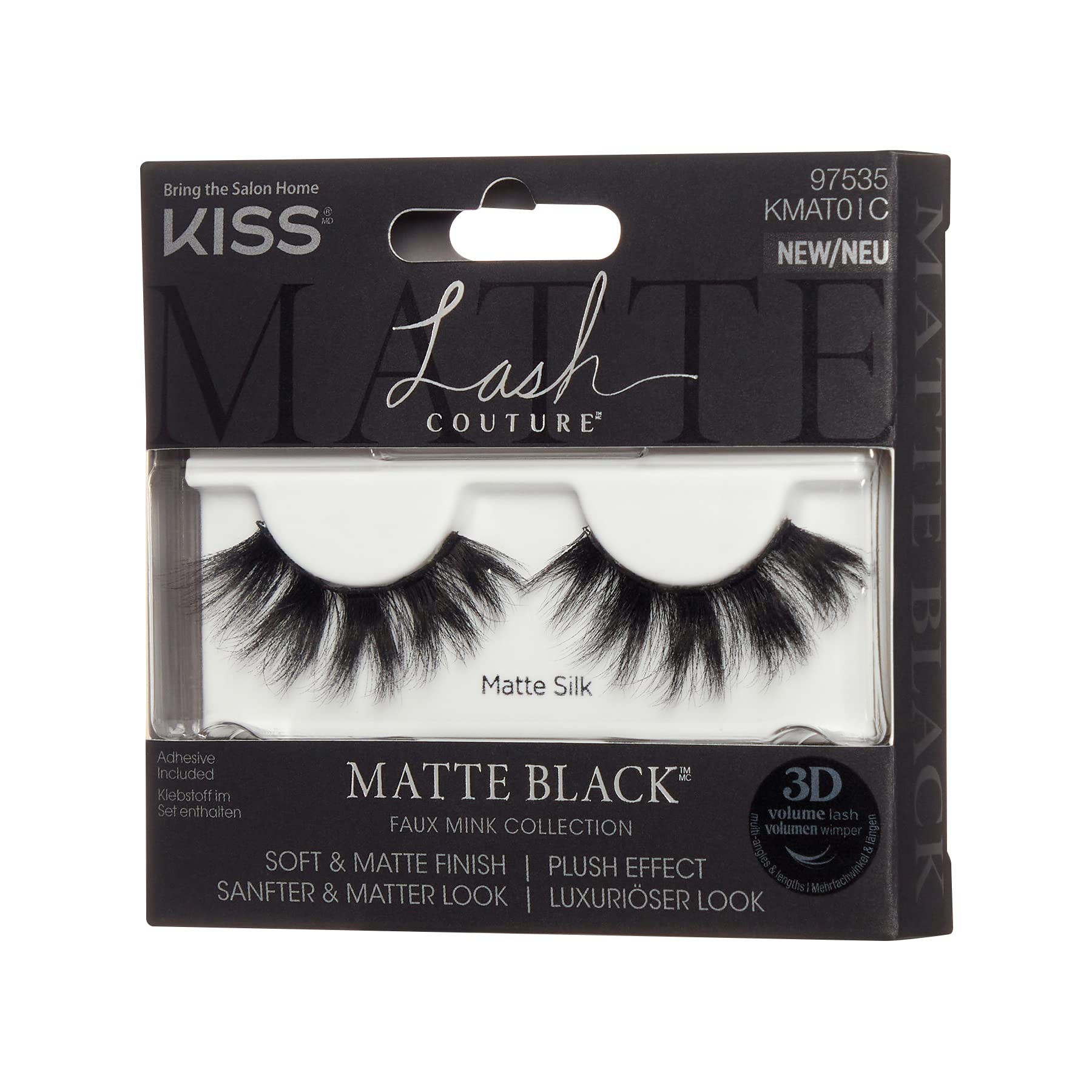 Kiss sztuczne rzęsy Faux Mink 3D Matte Collection - Matte Velvet
