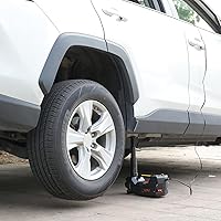 Vista 5 de Gato eléctrico para auto de 5 toneladas 12V, gato hidráulico con soporte para auto, gato de elevación con bomba de neumáticos integrada para SUV