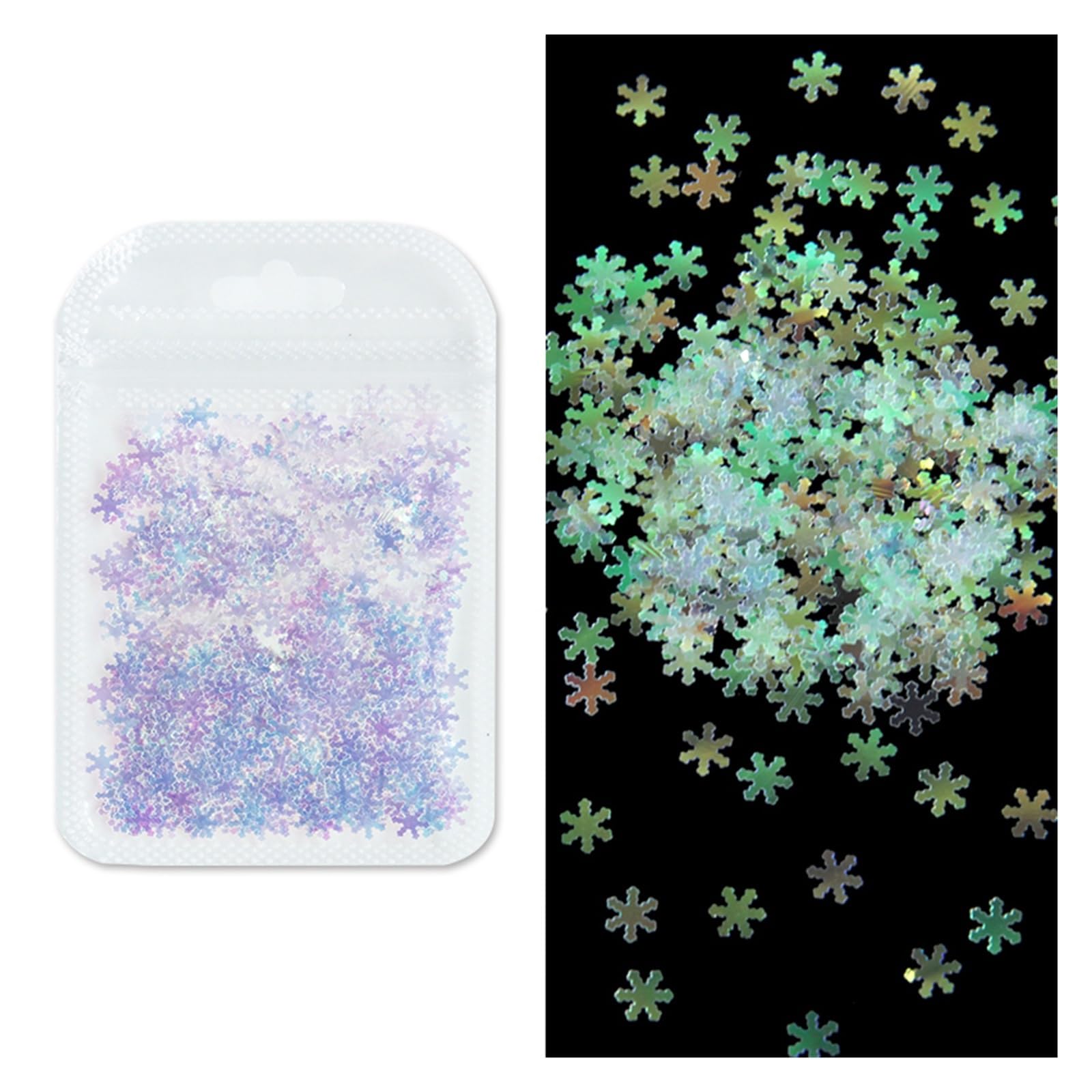Holographic Nail Art Glitter Laser Star Butterfly AB 2g Decor Accessories