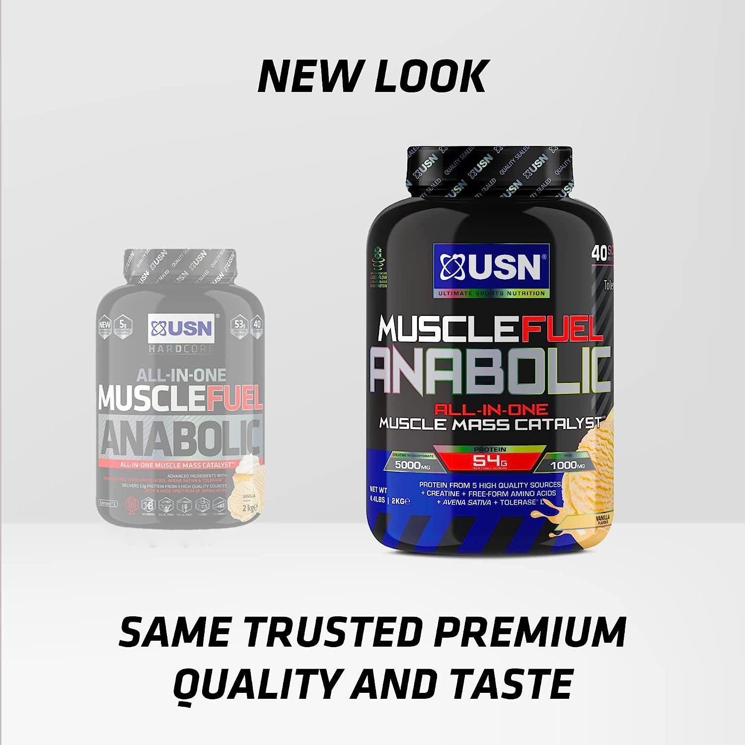 USN 2 kg Muscle Fuel Anabolic Shake – Erdbeere