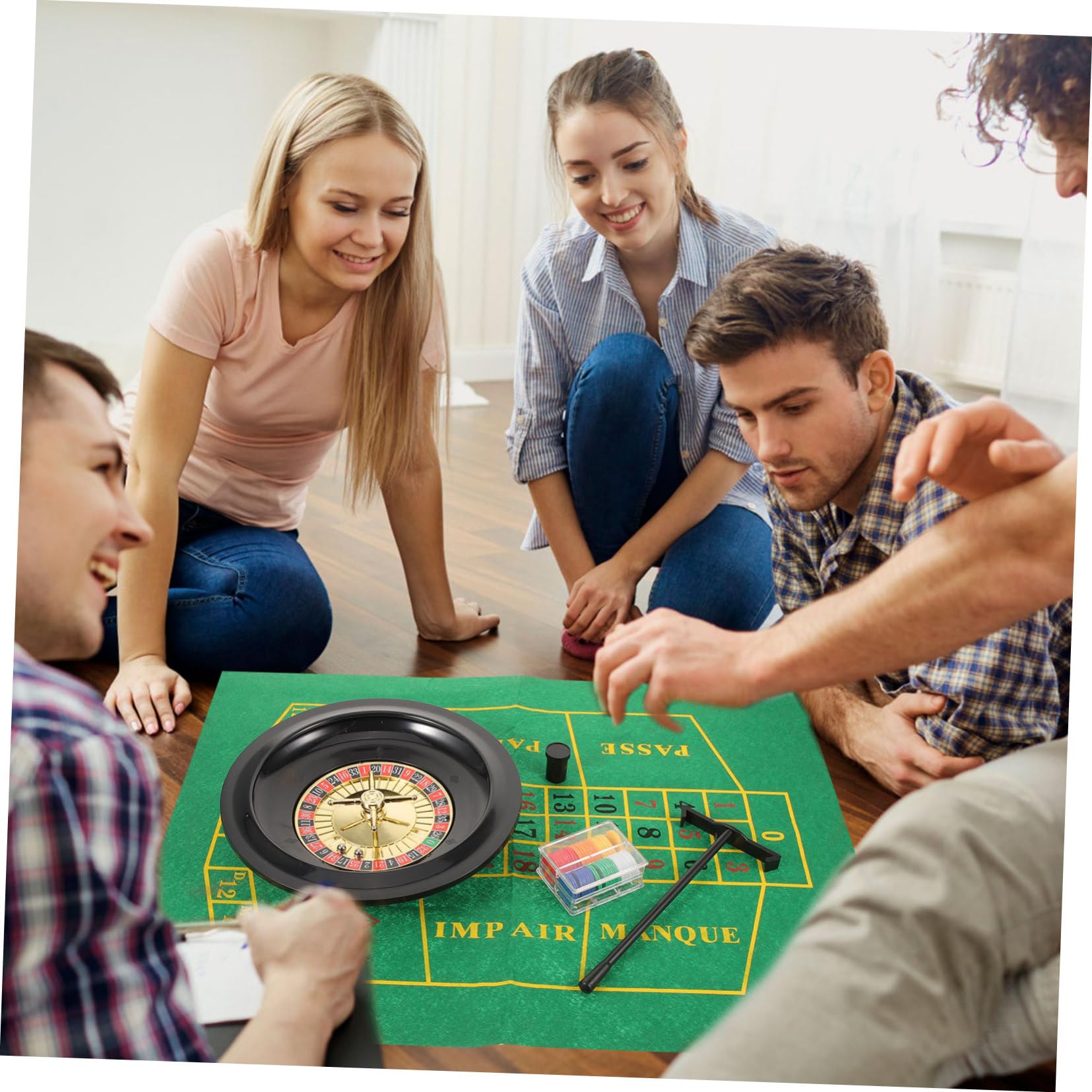 YARNOW 1 Juego Juego De Traje De Ruleta Rusa Diseño De Mesa De Juego De Rueda De Ruleta Juego De Ruleta De Fiesta Rueda De La Ruleta del Familiar Paño Rueda Giratoria