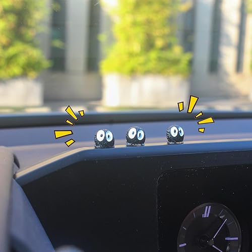 Miniatura 5 de 10 piezas de lindos accesorios para espejo retrovisor de automóvil, decoración divertida para tablero de instrumentos para bonitos regalos de