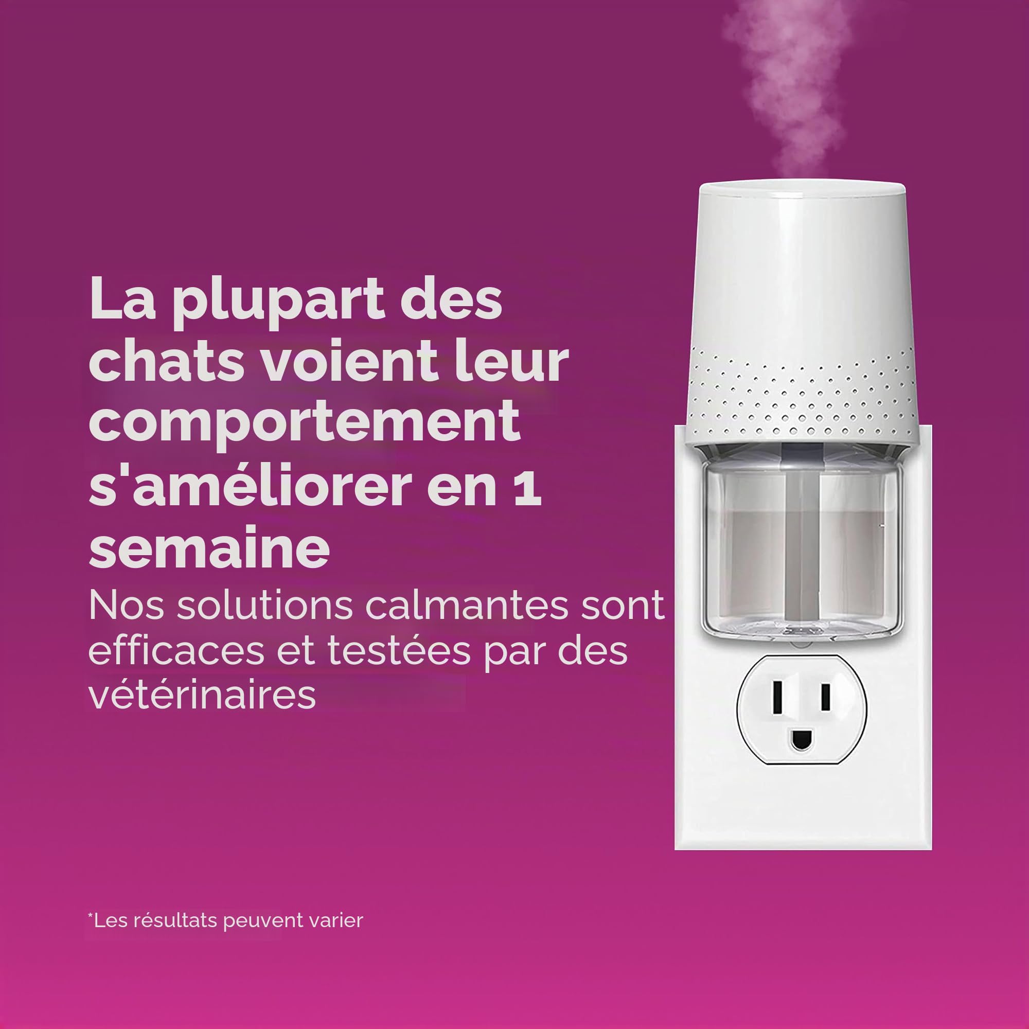 Comfort Zone Lot de 2 recharges pour diffuseur de phéromones apaisantes pour Chat (60 Jours) pour Une Maison Calme | Recommandé par Les vétérinaires | Déstressez Votre Chat et réduisez Les