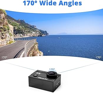 Amazon.com: Dragon Touch Action Camera Vision 3 4K 20MP Underwater