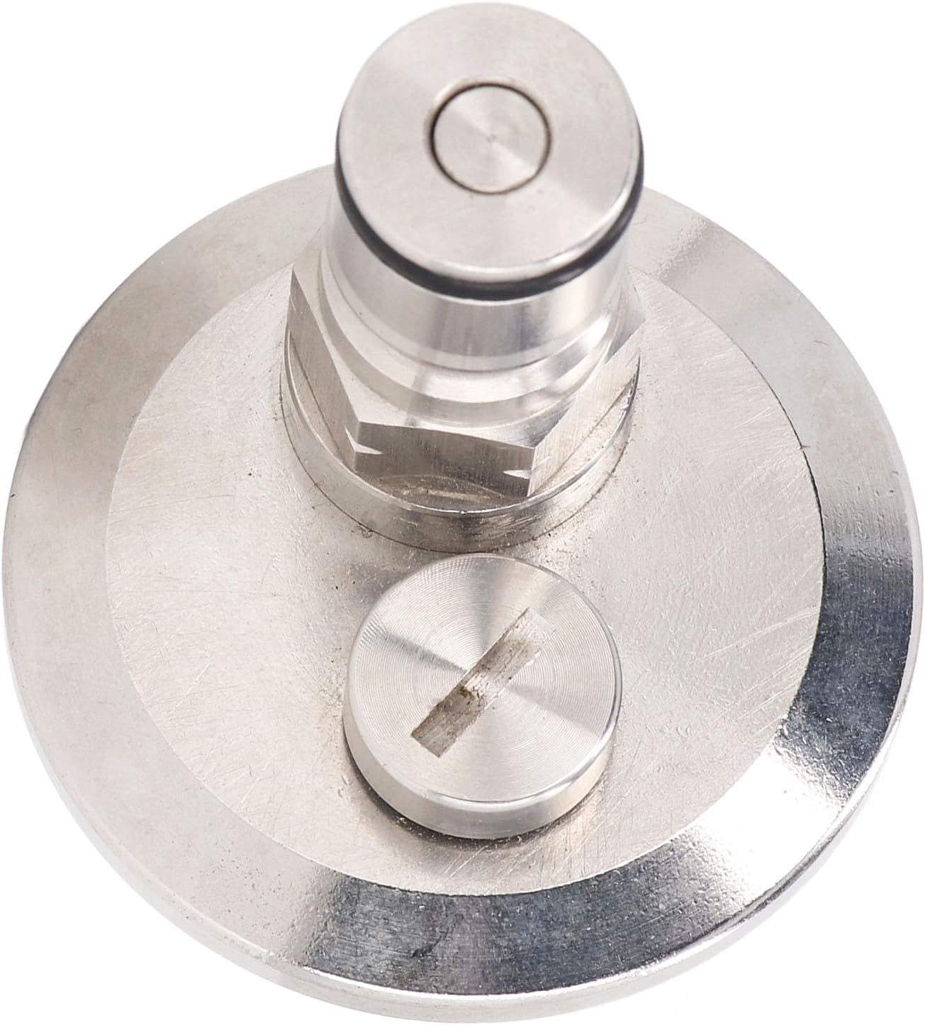 1.5in Clamp to Lock Post Adapter with Pressure Relief Valve Quick Install Lock Post Convert Lid for Beer Soda Keg Syrup