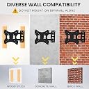 RISSACHI® Swivel TV Wall Mount Stand for 17 to 32 Inch – Universal Movable Hanging Bracket with Support for LED & LCD TVs – Wall Mounted TV Stand for Home & Office gallery image