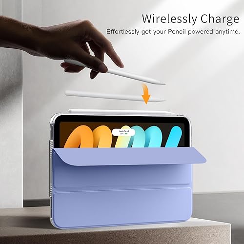 Miniatura 3 de MoKo Funda para iPad mini 7 (A17 Pro) Generation Case 2024, iPad mini 6 2021, funda delgada y ligera de 8.3 pulgadas de carcasa de policarbonato