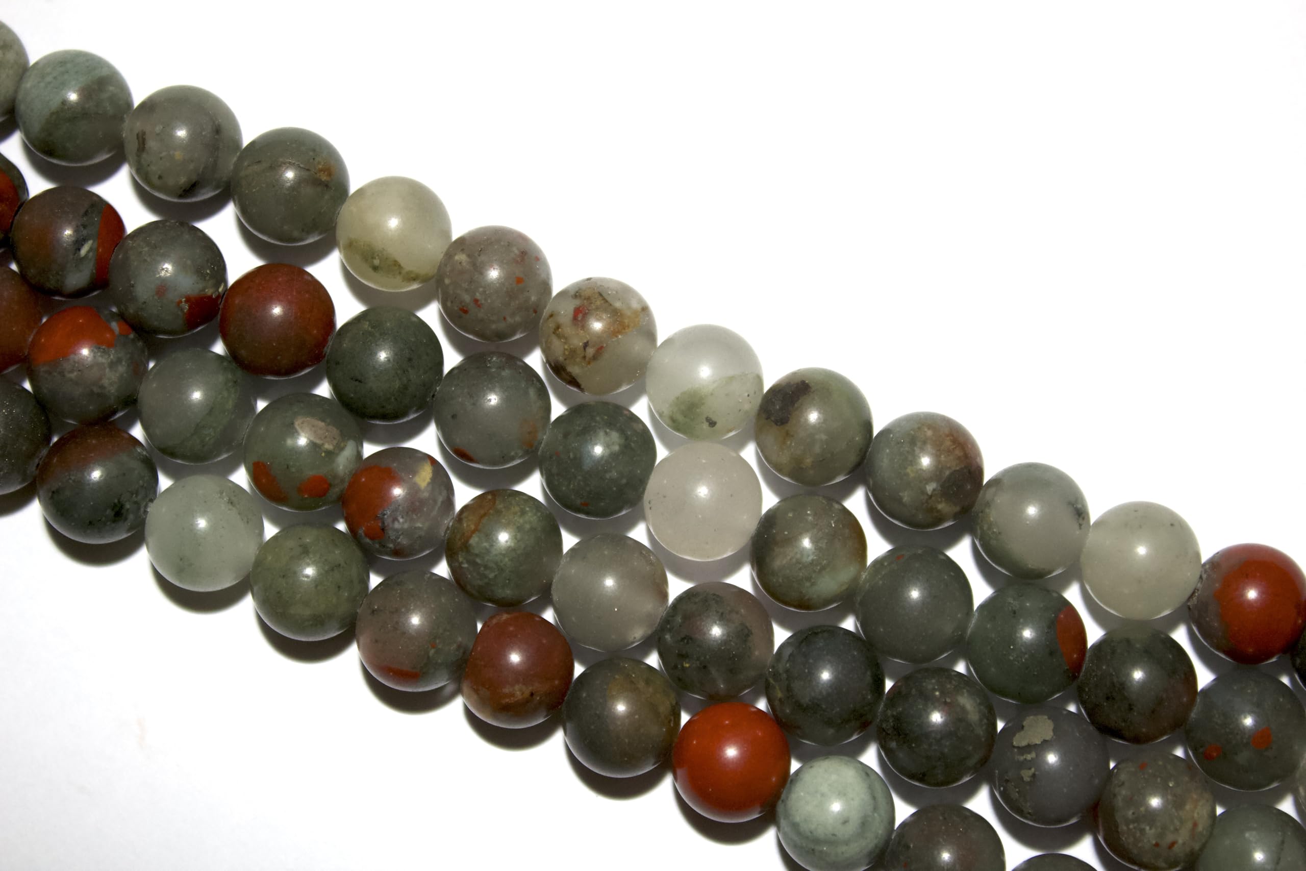 Natural Gemstone Beads 8mm Variety for Jewellery Bracelet Making Approx 45-48 Beads Loose Round Beads for DIY Crafting (Conglomerate)
