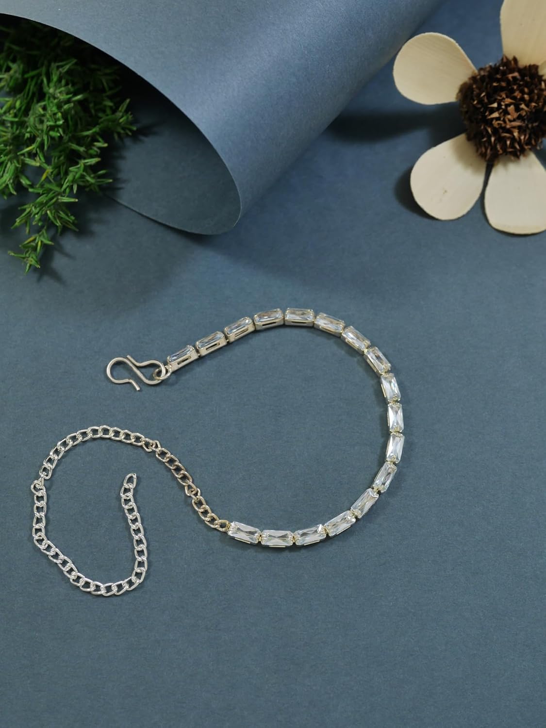 I Jewels Cubic Zirconia Classic Adjustable Tennis Charm Bracelets - Image 2