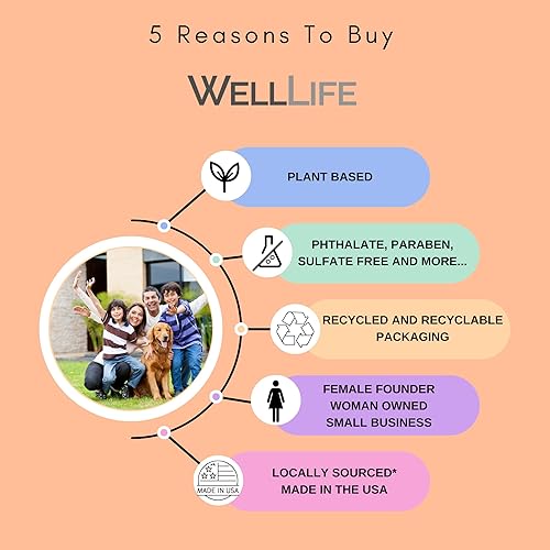 Miniatura 4 de Well Life Peach Fuzz Loción para manos y cuerpo para todo tipo de piel, hidratante, nutritiva, hidratante, 8 onzas