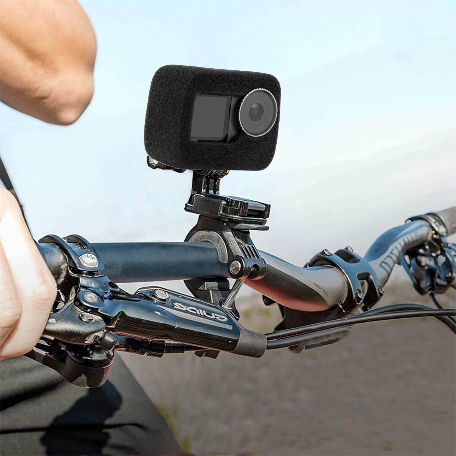 PULUZ Schaumstoff-Windschutzscheibengehäuse für DJI Osmo Action 5 Pro/ 4/3,Schaumstoff-Windschutzscheibengehäuse, reduziert Windgeräusche für optimale Audioaufnahme
