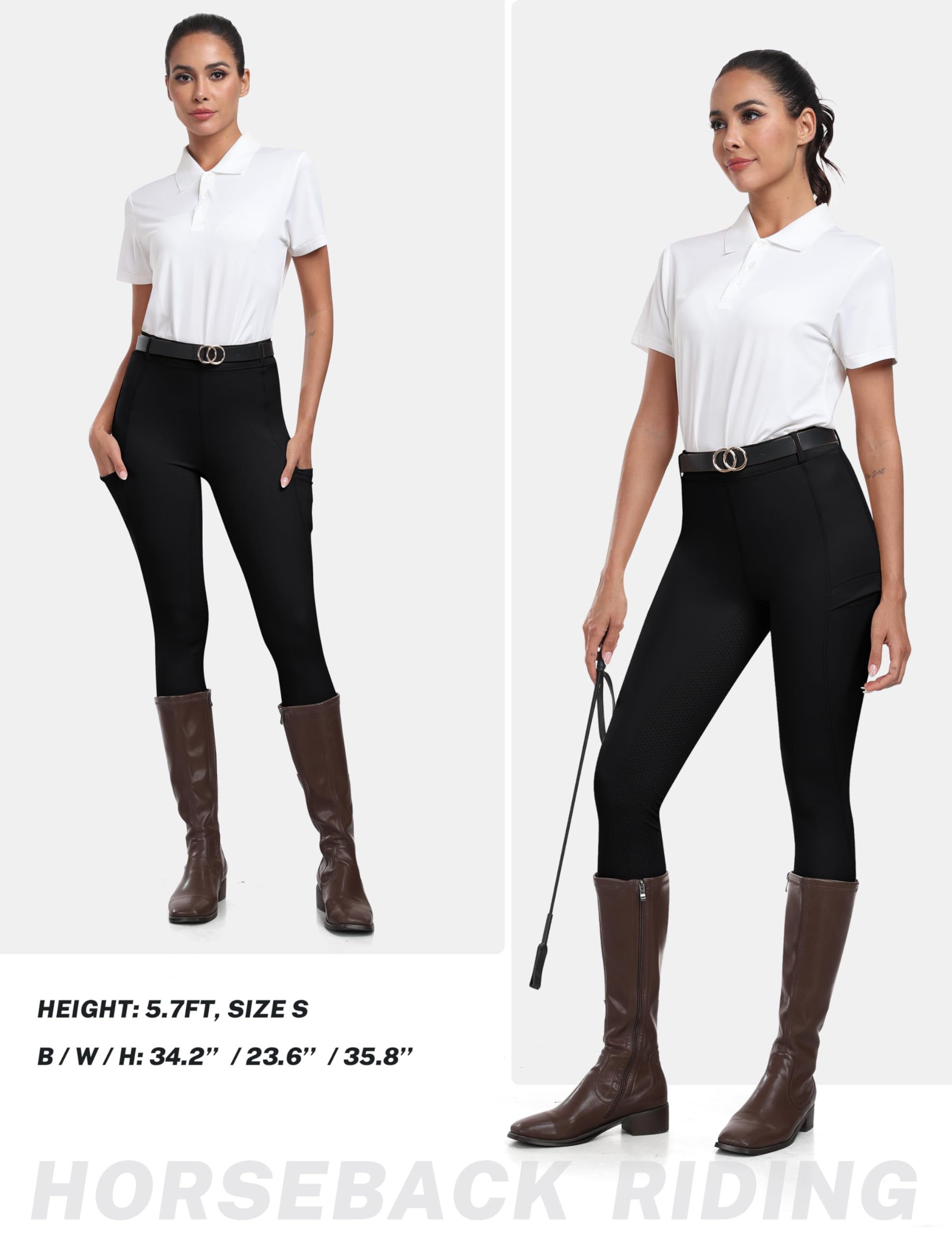 MoFiz Culottes D'équitation Femme - Pantalon - Slim - Femme