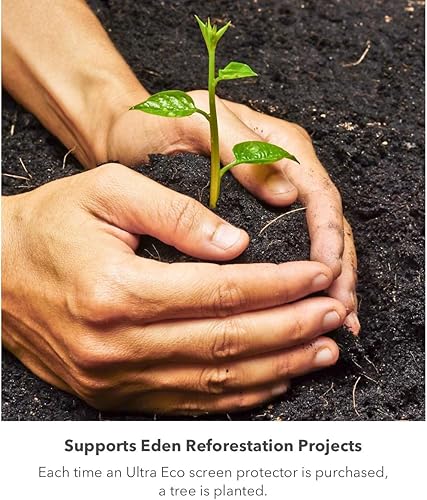 Miniatura 3 de ZAGG InvisibleShield Ultra ECO para Apple Watch Series 7 y Series 8, tamaño del reloj: cara de 1.772 in, ecológico, fabricado con materiales a base