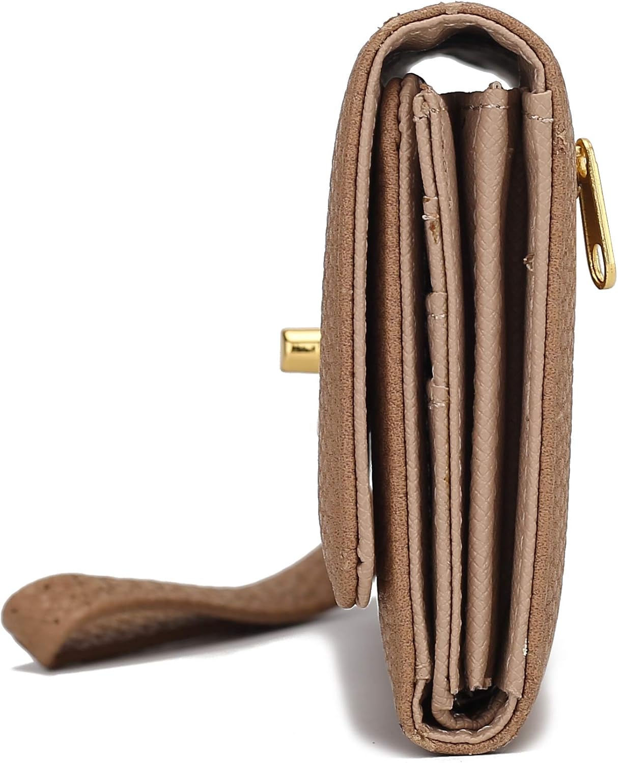 Miniatura 7 de MKF Collection Wristlet Wallet for Women - PU Leather Wristlet Bag - Multi Pockets Envelope Wallet