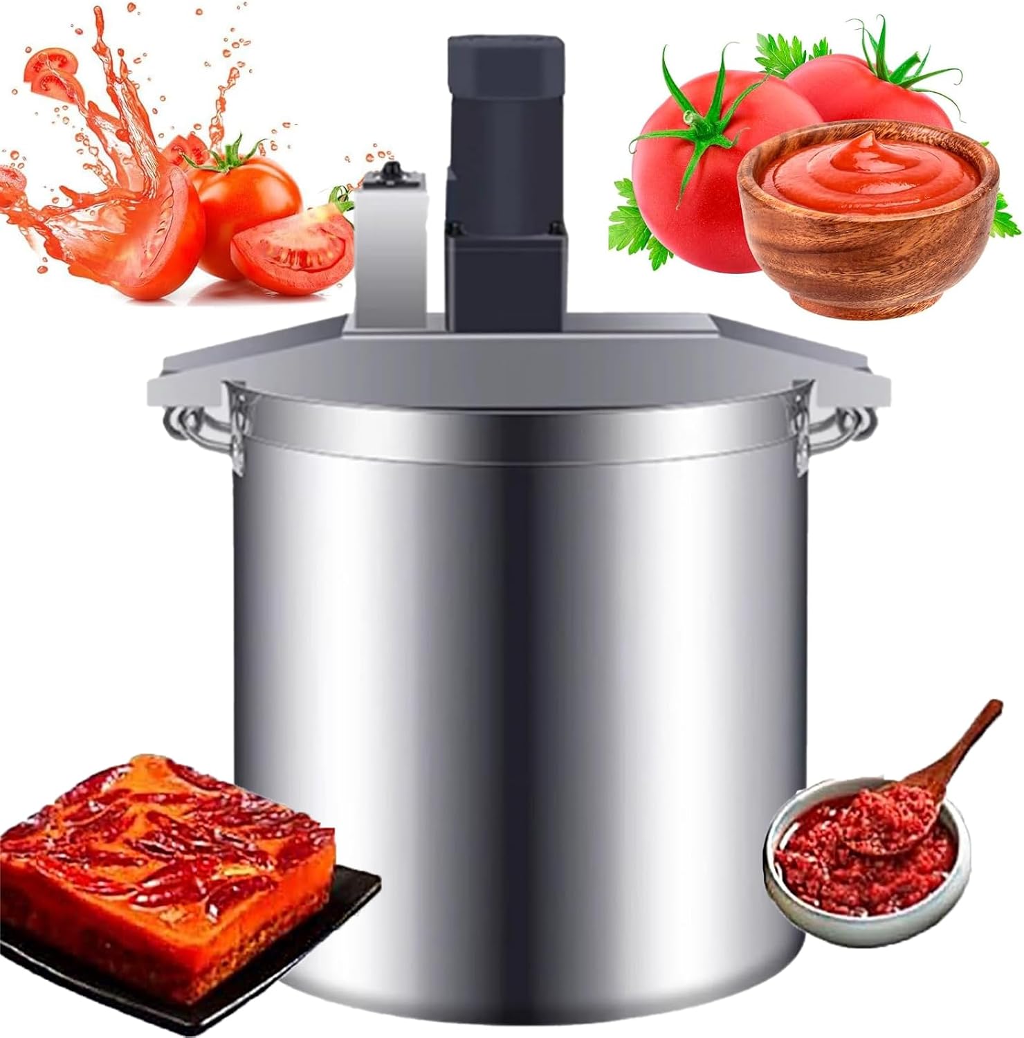 Electric Food Mixer - Commercial Automatic Stirrer for Sauces, Soups, & Jams - High-Efficiency Frying Machine & Seasoning Pot Mixer - Kitchen Mixer for Restaurants