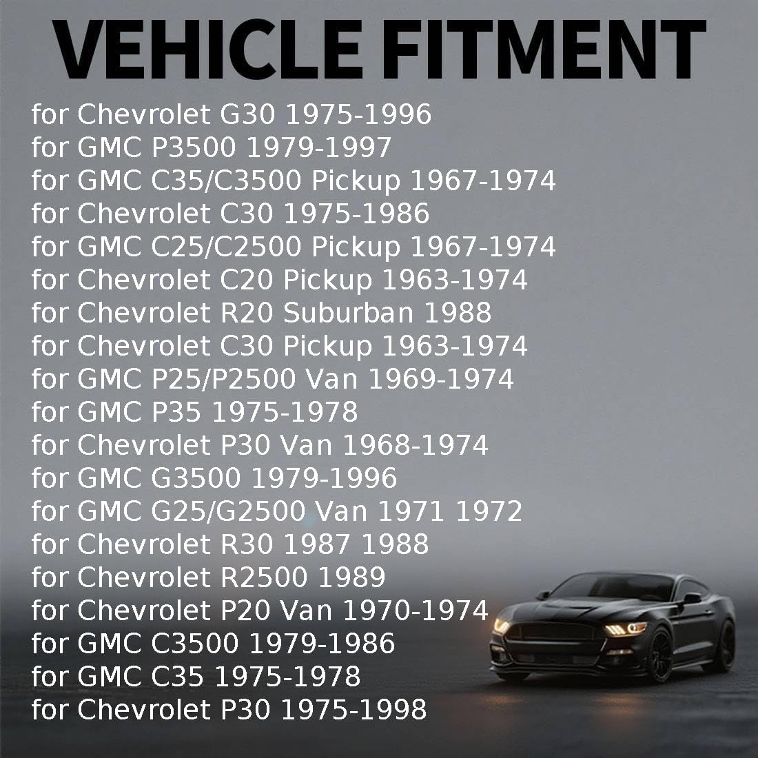 Suspension Control Arm Shaft Kit Front Upper 1 Piece for Chevrolet R20 Suburban 1987 1988 Replacement 3846351