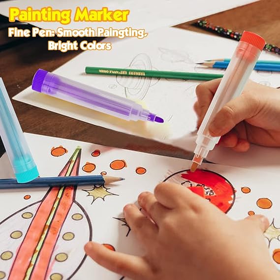 Art Supplies Kit for Kids Ages 5-12, 208-Pack Gifts Art Case Coloring Set, Drawing Kits with Trifold Easel, Arts Set for Girls Boys, Crayons, Markers, Coloring Book, Scissors, Sticker, Origami Paper