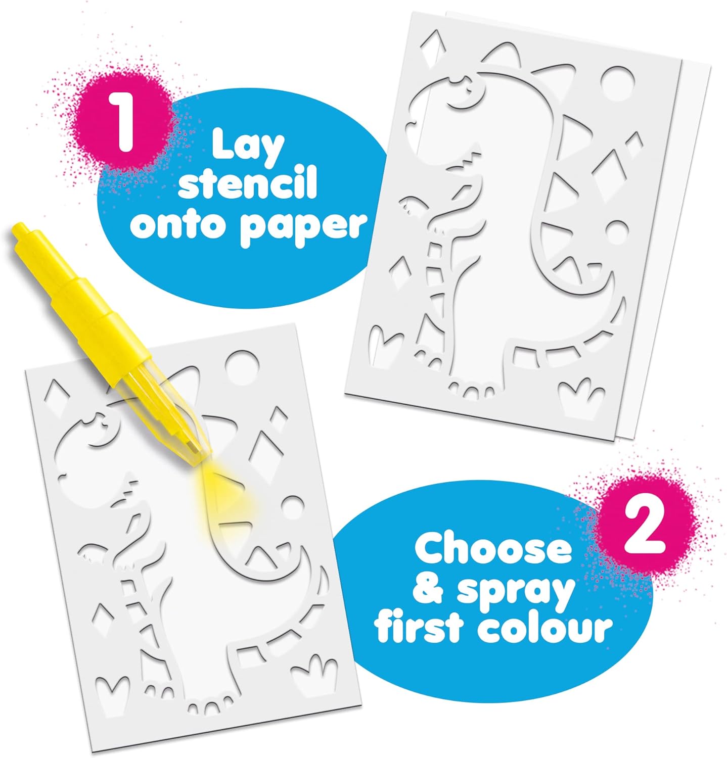 John Adams | BLOPENS Animal Mini Kit: Blow Airbrush Effects! | Arts & Crafts | Ages 4+