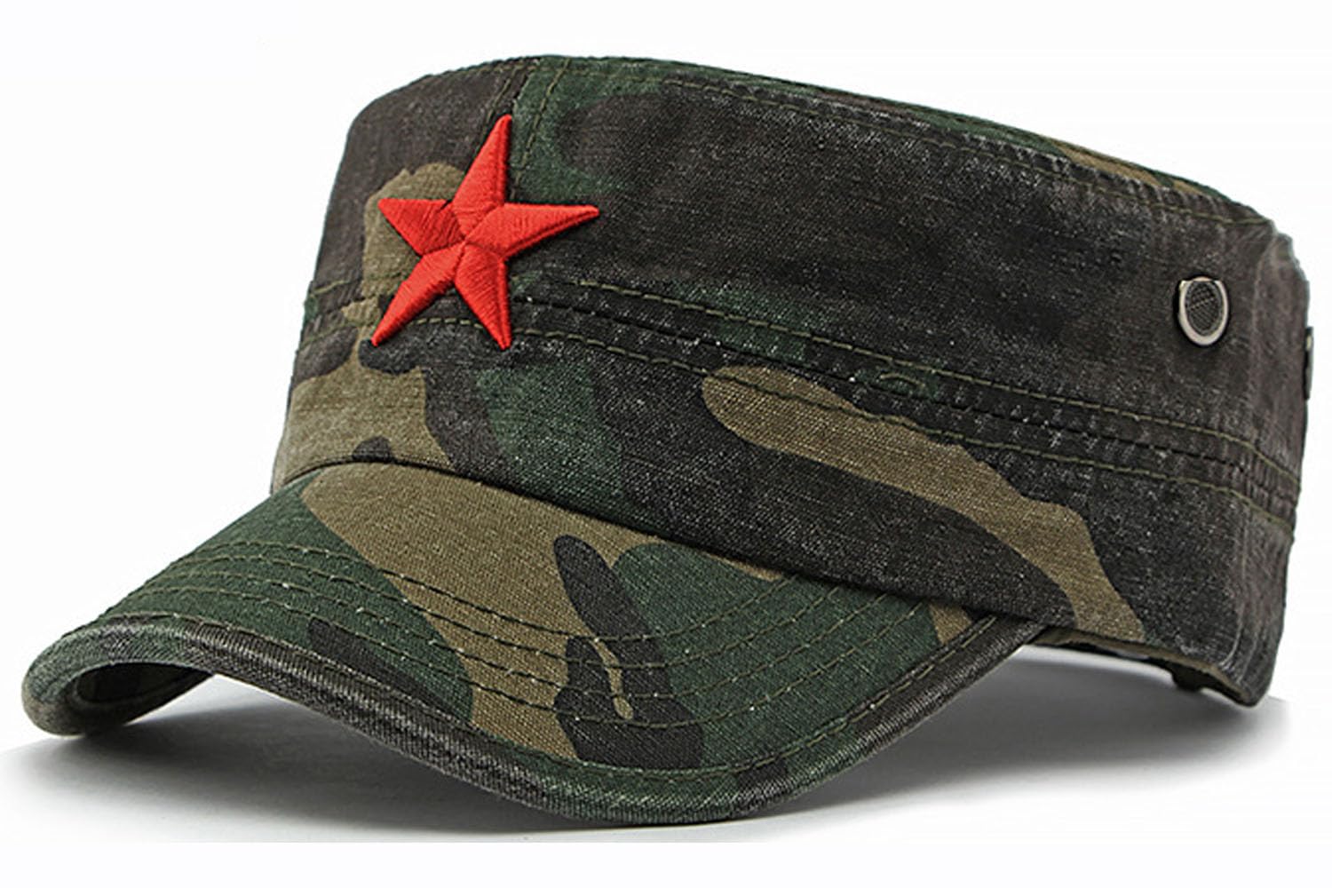BABAHU Men's Cotton Military Caps Cadet Army Caps Unique Design