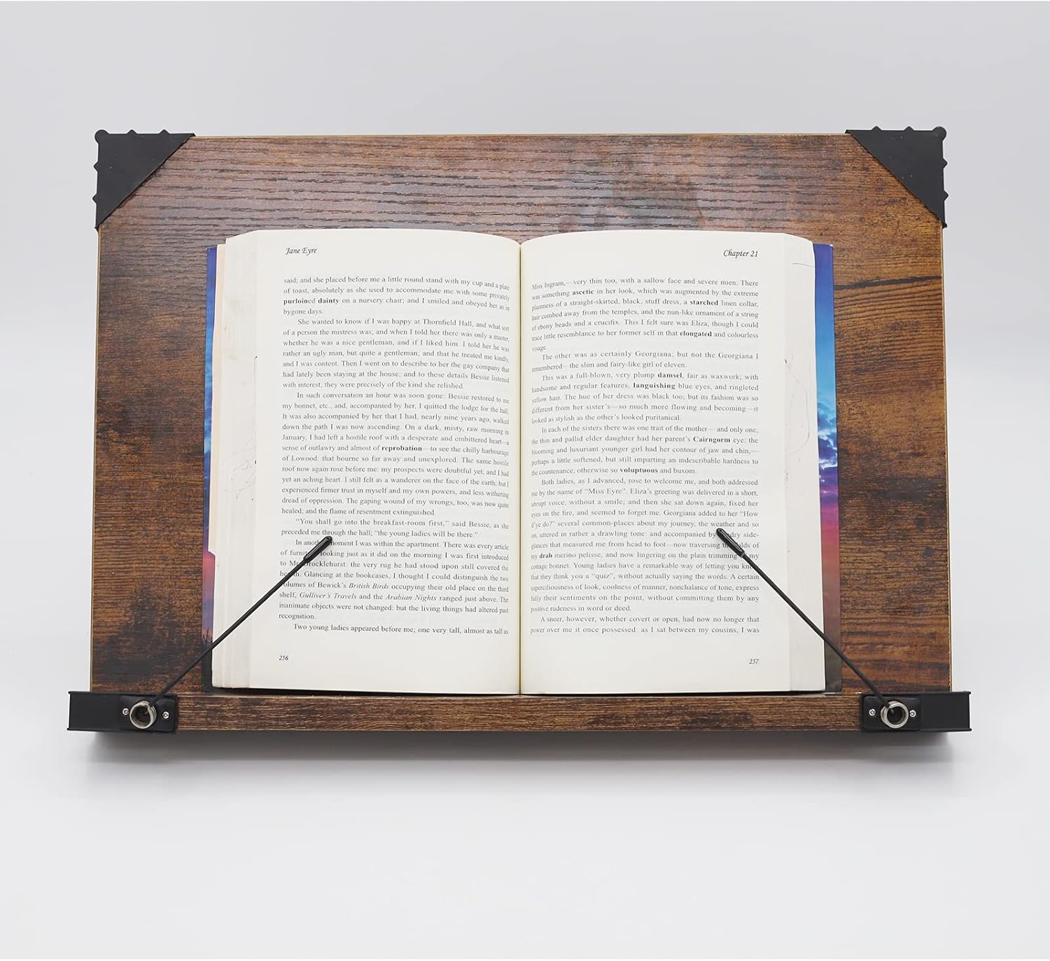 Book Stand Adjustable Angle Foldable Sturdy Portable Book Holder Textbook Reading Holder Cookbook Stand Lightweight Book Stand ,for Books, Recipes, Tablet (Large（ 15.8 x 11 inches)) : Office Products