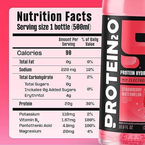 Vista 25 de Protein2o - Bebida proteínica con electrolitos, 12 botellas de 17 onzas fluidas cada una (peso neto), total de 203 onzas fluidas