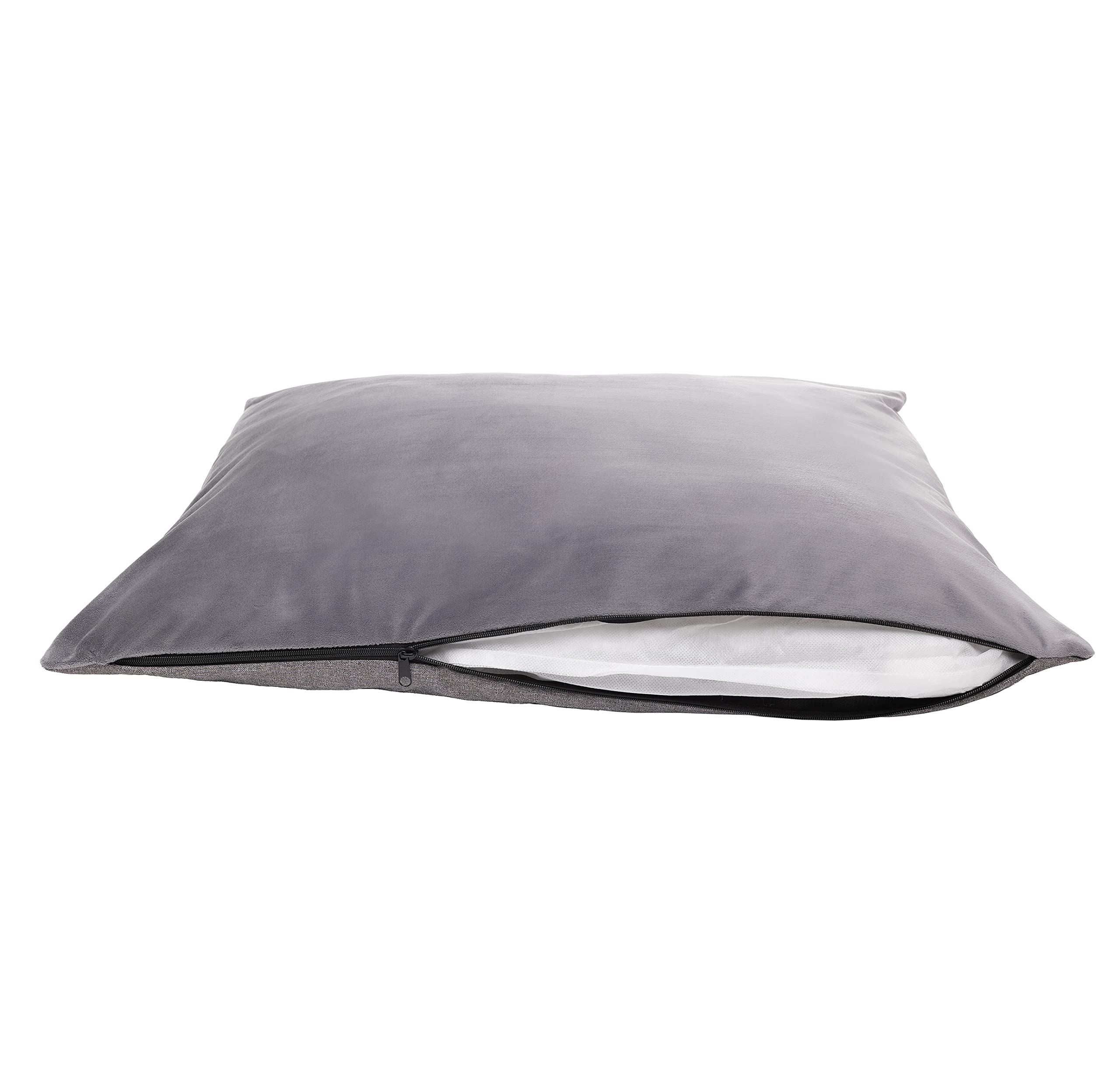 Ferocity Letto per Cani e Gatti Letto per Animali Domestici Materasso Lavabile Cuccia Letto per Cani Reversibile, Lino - Grigio 85x70 [123]