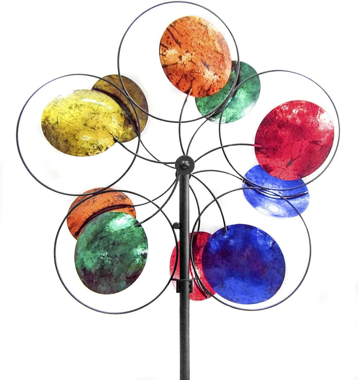 American Furniture Classics 622199 Cosmic Colors Wind Spinner, Multicolor