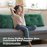 Vista 5 de Gorilla Gadgets Almohada grande de lectura para descansar en cama almohada triangular de cuña para cabecero soporte de posicionamiento del respaldo