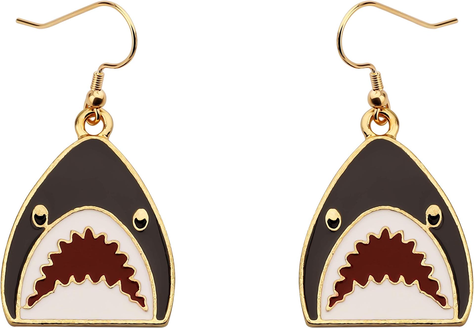 TIIMGTIIMG Shark Jewelry Shark Earrings Shark Lover Gift Shark Jaws Earrings Shark Teeth Dangle Earrings Beach Jewelry Beach Lover Gift