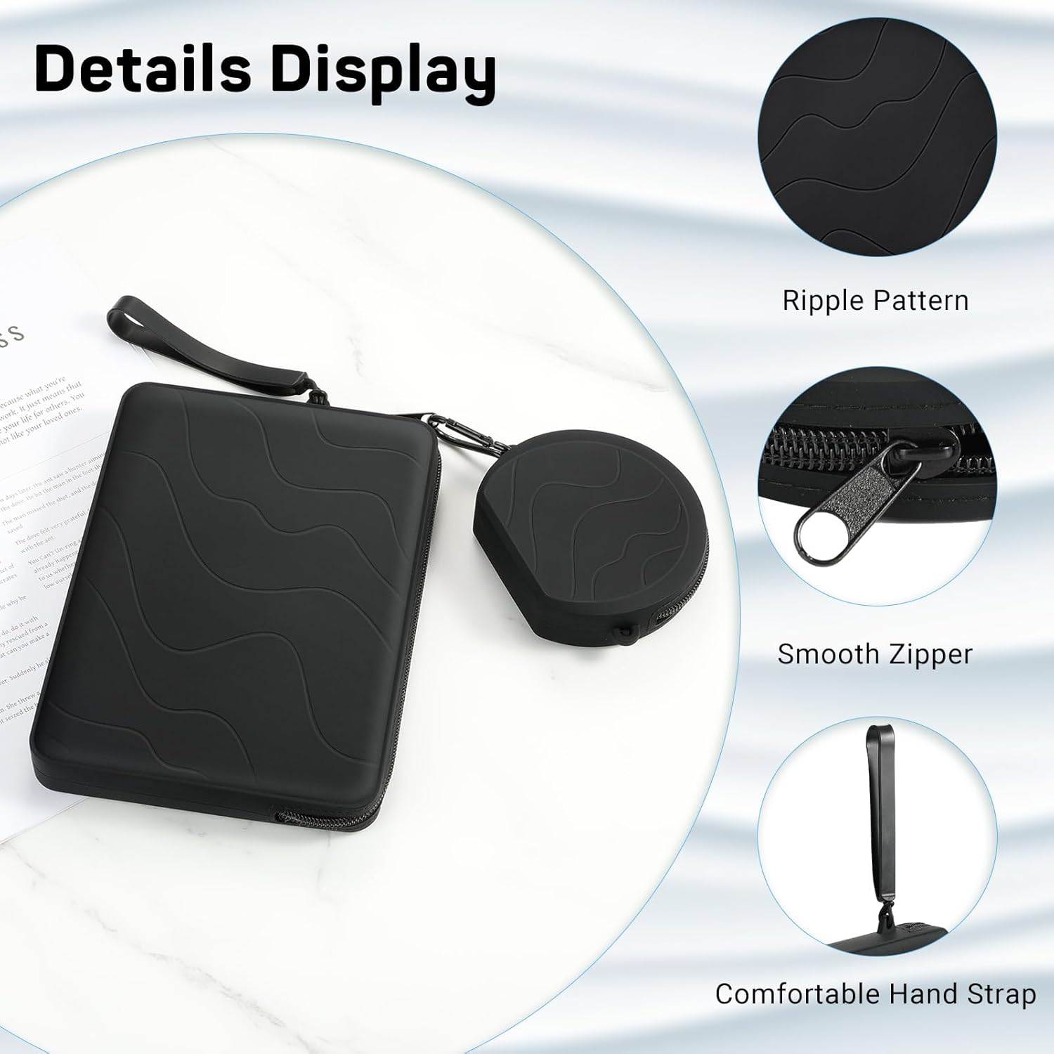 MoKo 6-7 Inch Silicone Clutch Sleeve for Kindles & E-Readers, Multi-Purpose Bag ... 6