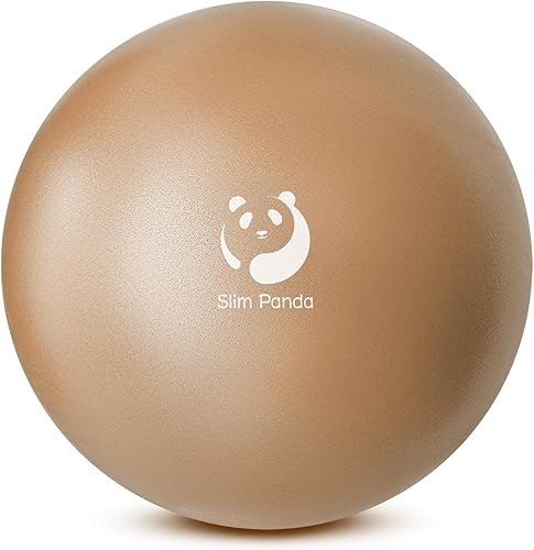 Slim Panda Pelota de pilates, pelota de ejercicio pequeña de 9 pulgadas, mini pelota de yoga antiestallido para estabilidad, entrenamiento, barra,