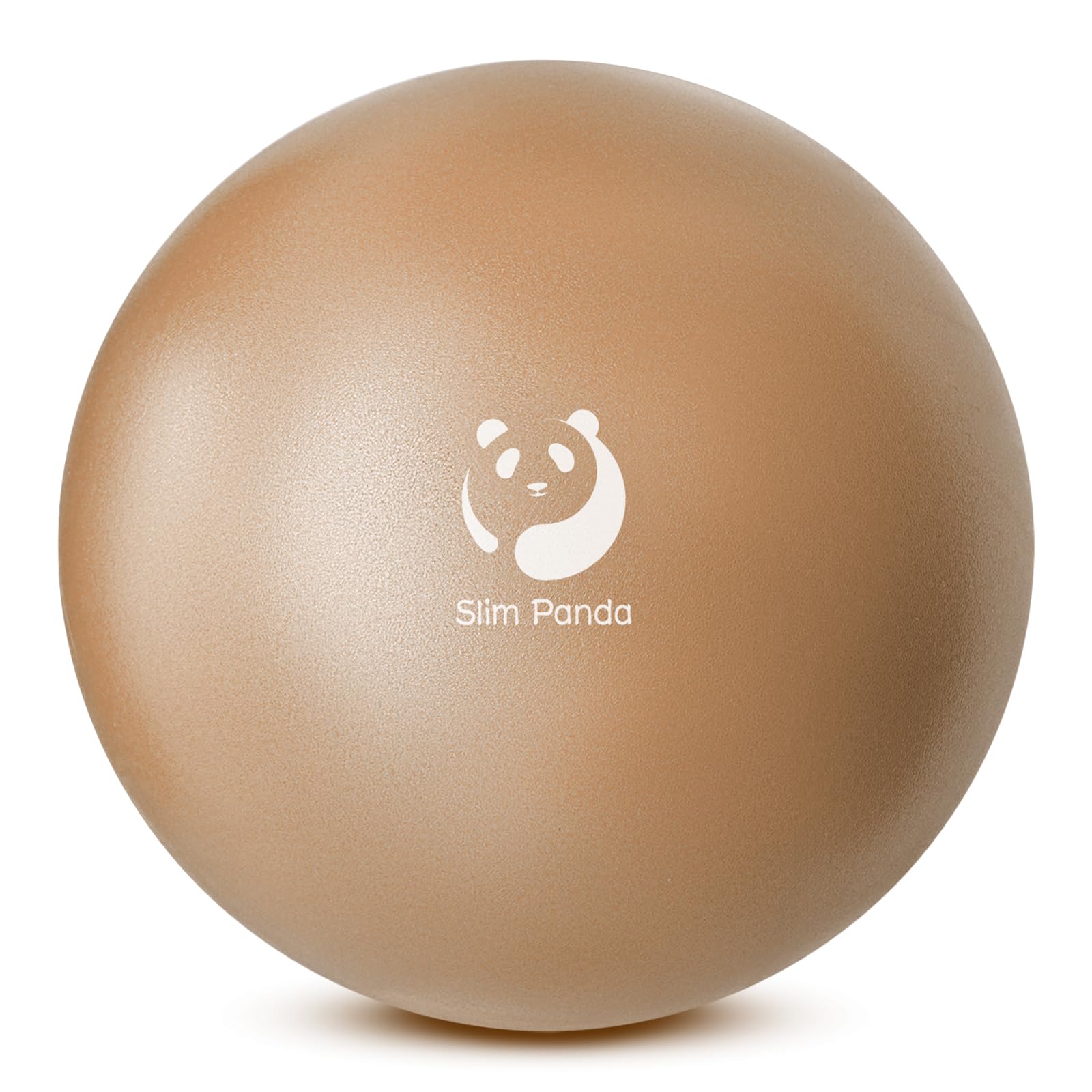 Slim Panda Gymnastikball Klein, 23 cm Pilates Ball mit Aufblasbarem Strohhalm, Soft Yoga Ball für Senioren Therapie, Hause, Fitness, Balance TrainingRoségold