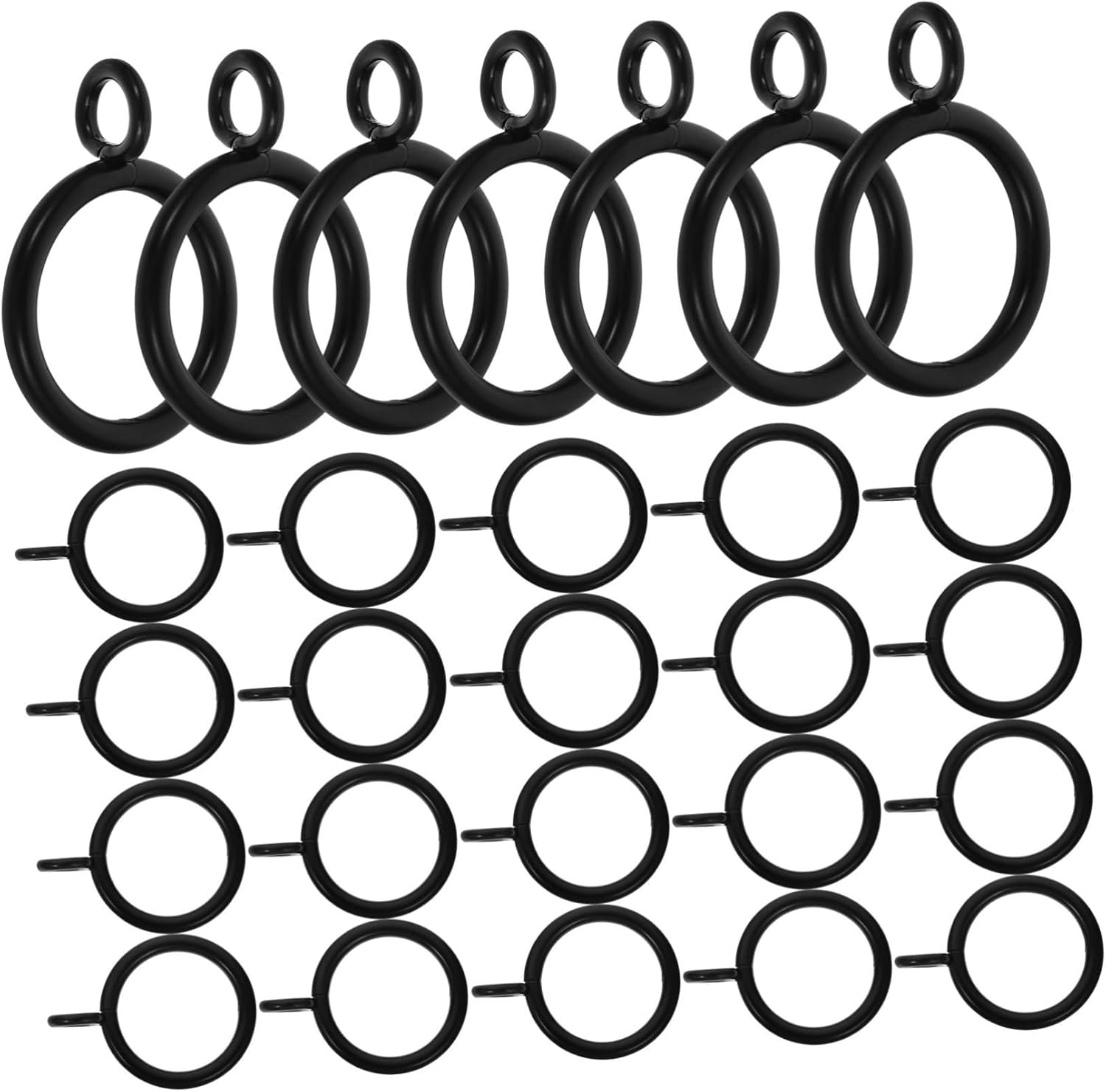 40pcs Curtain with Clips for Curtain Rods Eyelet Drapery Hardware for Easy Installation and Smooth Gliding Stylish Home Decor Accessory