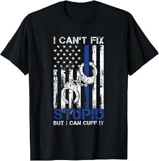 Funny Police Officer Gift Law Enforcement Police T-Shirt